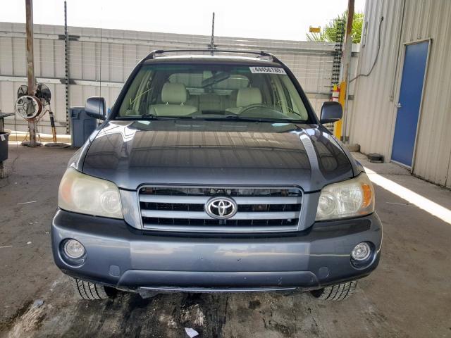 JTEEP21A440022640 - 2004 TOYOTA HIGHLANDER BLUE photo 9