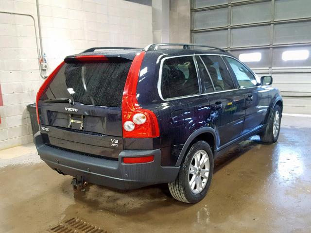 YV1CZ852851216170 - 2005 VOLVO XC90 V8 BLUE photo 4