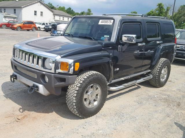 5GTEN13E088116714 - 2008 HUMMER H3 BLACK photo 2