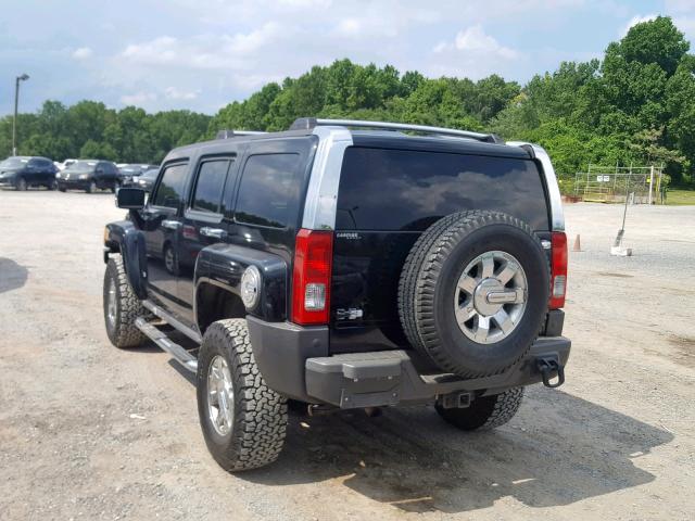 5GTEN13E088116714 - 2008 HUMMER H3 BLACK photo 3