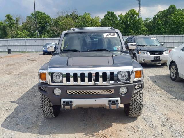 5GTEN13E088116714 - 2008 HUMMER H3 BLACK photo 9