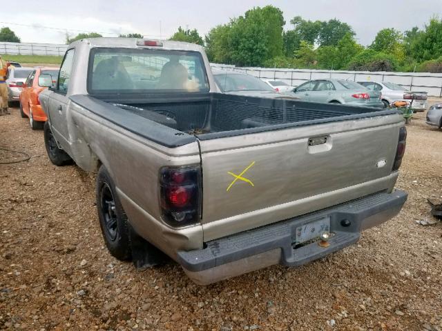 1FTYR10C8YTB22723 - 2000 FORD RANGER BEIGE photo 3