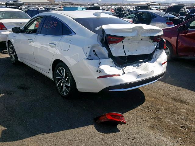 19XZE4F98KE012767 - 2019 HONDA INSIGHT TO WHITE photo 3