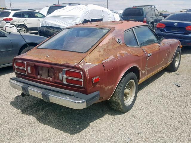 GHLS30031076 - 1976 DATSUN 280 ZX BURGUNDY photo 4