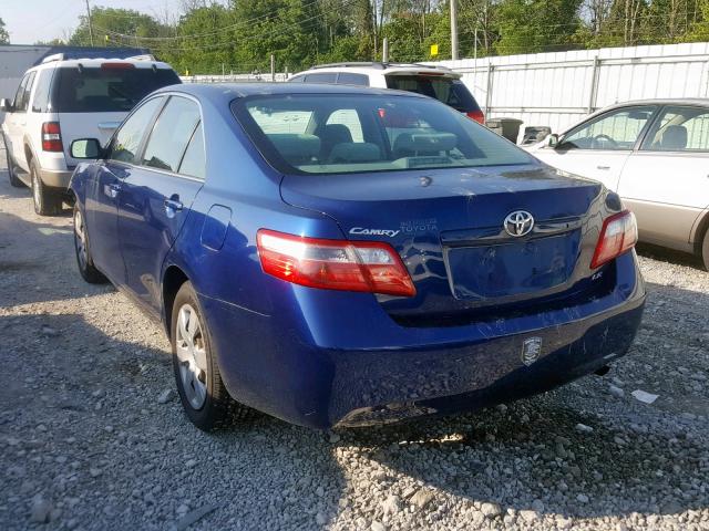 4T1BE46K07U146455 - 2007 TOYOTA CAMRY CE BLUE photo 3