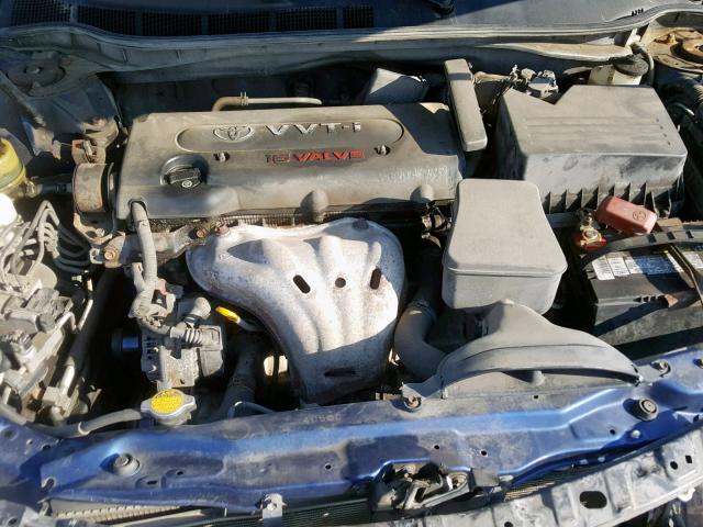 4T1BE46K07U146455 - 2007 TOYOTA CAMRY CE BLUE photo 7