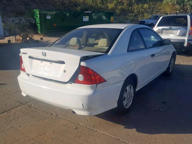 1HGEM22135L062219 - 2005 HONDA CIVIC DX V WHITE photo 4