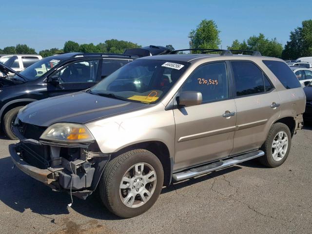 2HNYD18965H503299 - 2005 ACURA MDX TOURIN GOLD photo 2