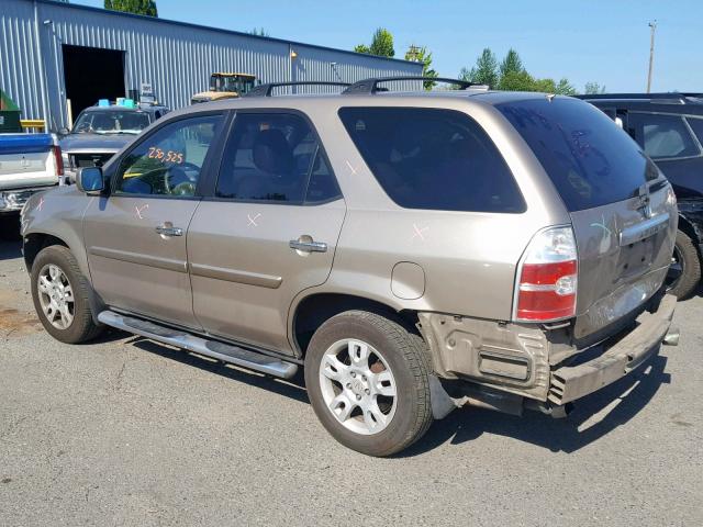 2HNYD18965H503299 - 2005 ACURA MDX TOURIN GOLD photo 3