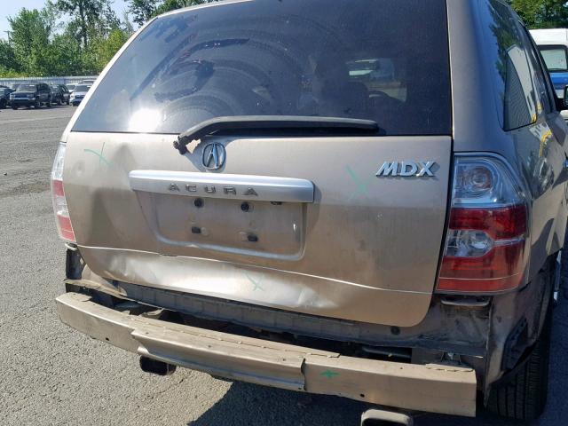 2HNYD18965H503299 - 2005 ACURA MDX TOURIN GOLD photo 9