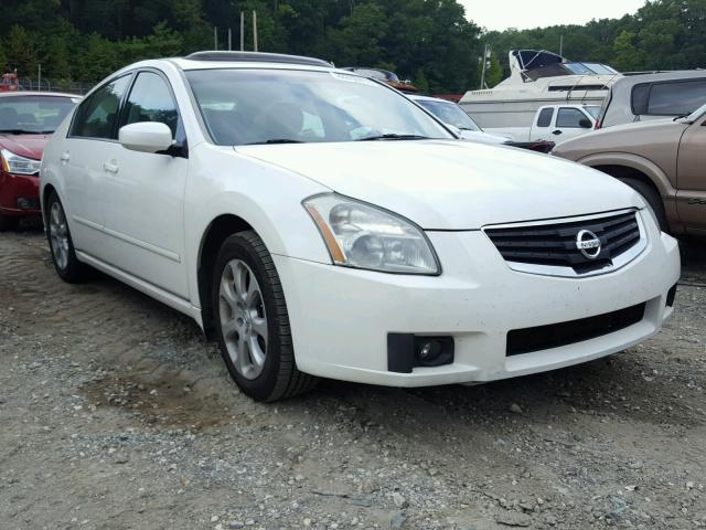 1N4BA41E37C866815 - 2007 NISSAN MAXIMA SE WHITE photo 1