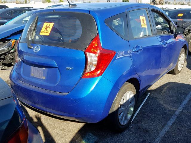 3N1CE2CP9GL407575 - 2016 NISSAN VERSA NOTE BLUE photo 4