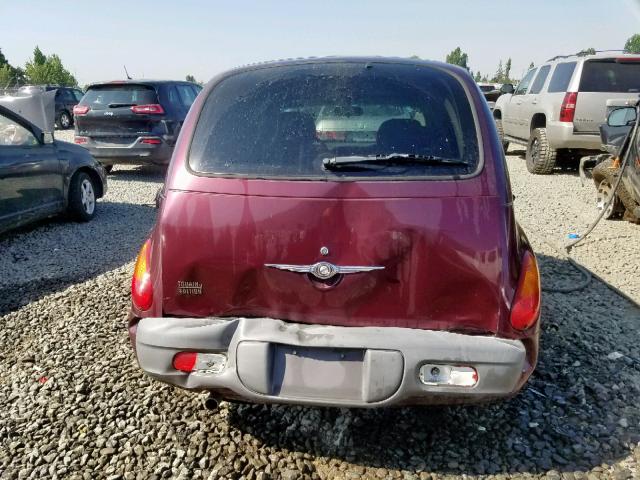 3C4FY58BX2T362543 - 2002 CHRYSLER PT CRUISER BURGUNDY photo 9