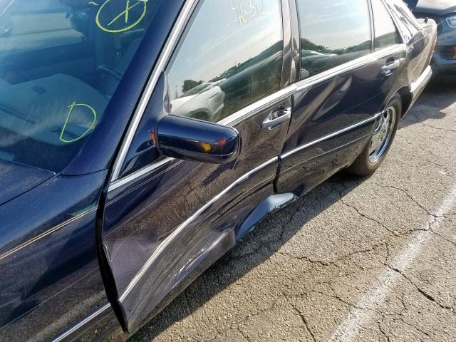 WDBGA57G9VA334278 - 1997 MERCEDES-BENZ S 600 BLUE photo 9