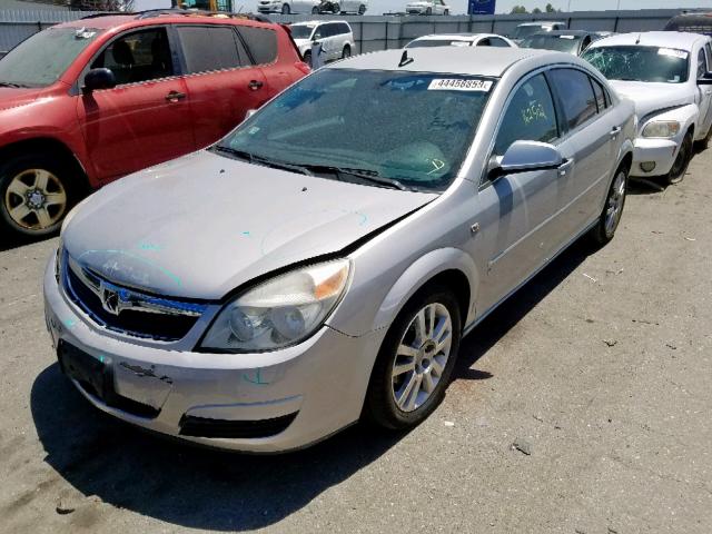 1G8ZS57N87F267744 - 2007 SATURN AURA XE SILVER photo 2