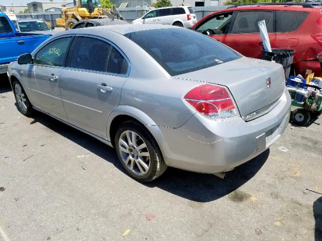 1G8ZS57N87F267744 - 2007 SATURN AURA XE SILVER photo 3