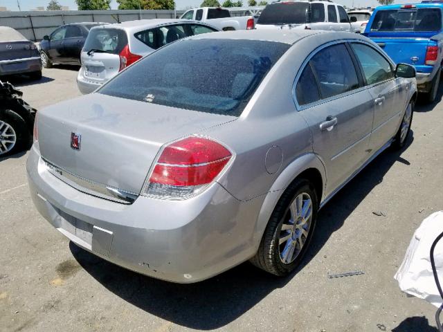 1G8ZS57N87F267744 - 2007 SATURN AURA XE SILVER photo 4