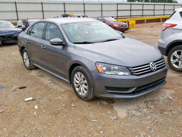 1VWAH7A33CC096298 - 2012 VOLKSWAGEN PASSAT S CHARCOAL photo 1