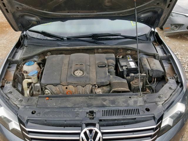 1VWAH7A33CC096298 - 2012 VOLKSWAGEN PASSAT S CHARCOAL photo 7