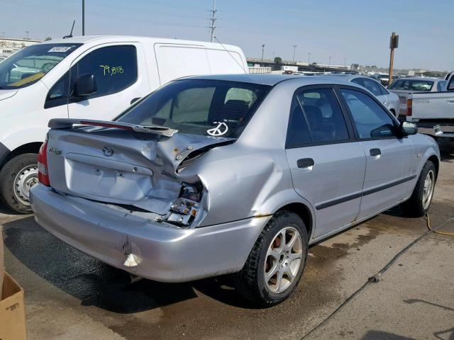 JM1BJ225030169787 - 2003 MAZDA PROTEGE DX SILVER photo 4