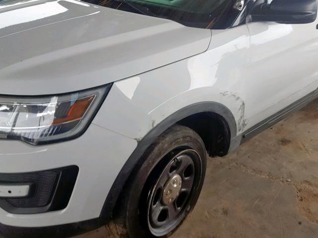 1FM5K8AR8GGB74178 - 2016 FORD EXPLORER P WHITE photo 9