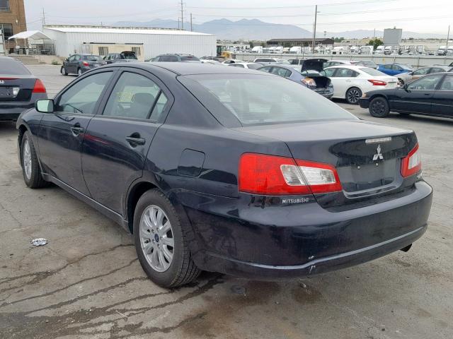 4A32B2FF4BE014769 - 2011 MITSUBISHI GALANT FE BLACK photo 3