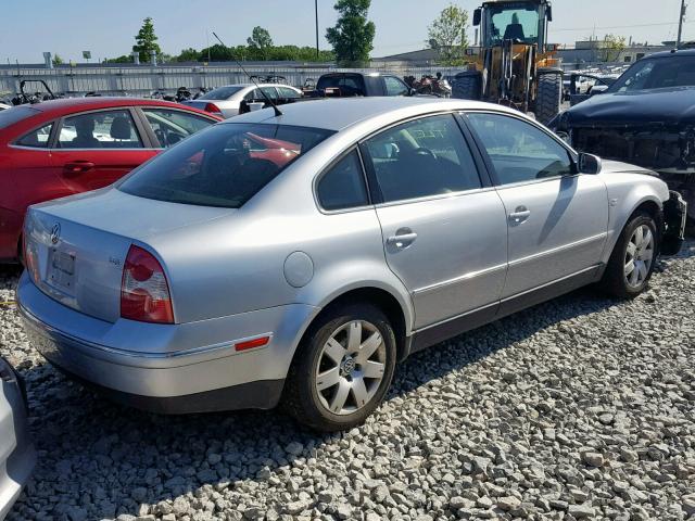 WVWRH63B03P286699 - 2003 VOLKSWAGEN PASSAT GLX SILVER photo 4