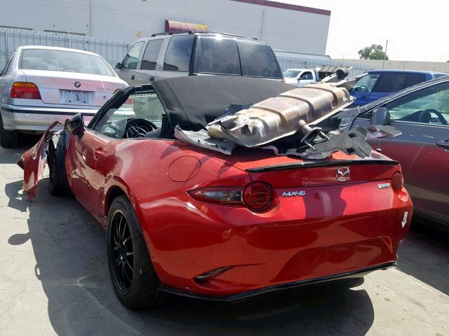 JM1NDAC77G0100664 - 2016 MAZDA MX-5 MIATA RED photo 3