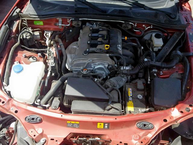 JM1NDAC77G0100664 - 2016 MAZDA MX-5 MIATA RED photo 7