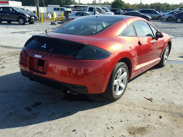 4A3AK24F56E037918 - 2006 MITSUBISHI ECLIPSE GS ORANGE photo 4