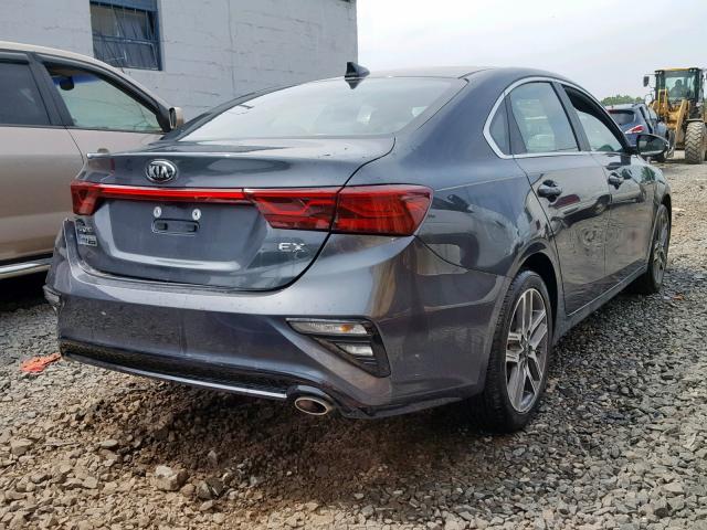 3KPF54AD5KE029363 - 2019 KIA FORTE EX CHARCOAL photo 4