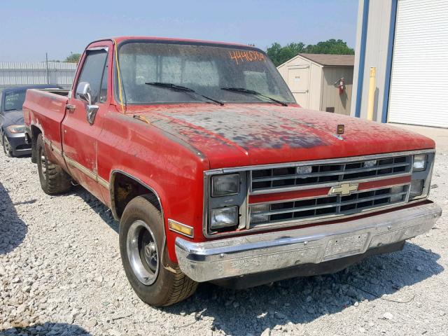 1GCDR14H6HJ139858 - 1987 CHEVROLET R10 RED photo 1