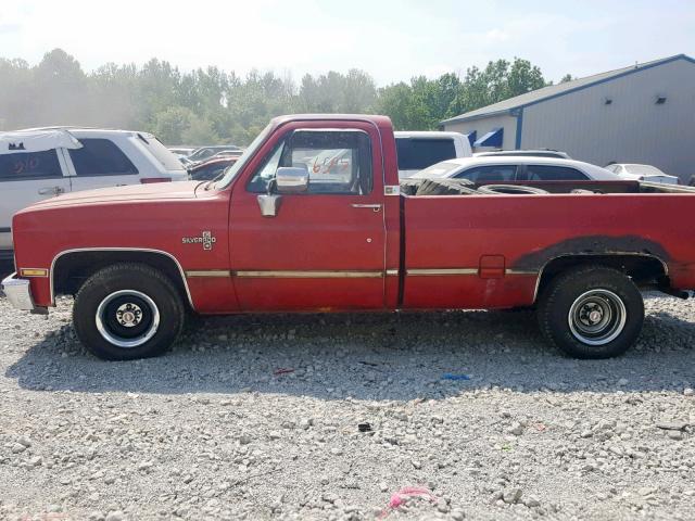 1GCDR14H6HJ139858 - 1987 CHEVROLET R10 RED photo 9