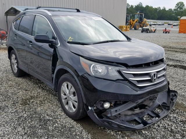 JHLRM4H72CC001726 - 2012 HONDA CR-V EXL BLACK photo 1