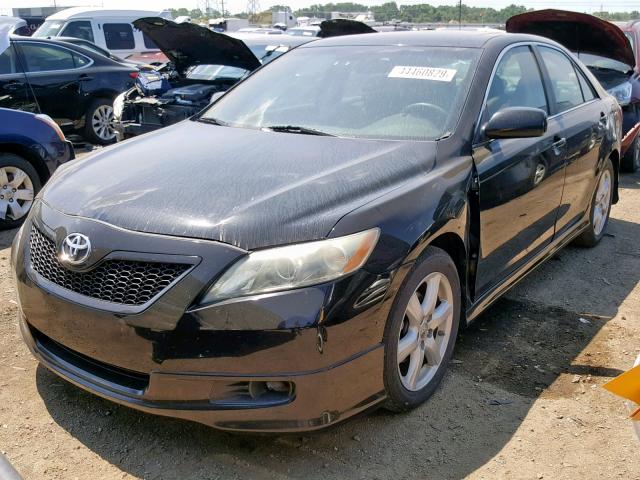 4T1BE46K27U034434 - 2007 TOYOTA CAMRY NEW BLACK photo 2