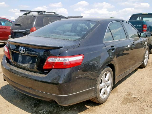 4T1BE46K27U034434 - 2007 TOYOTA CAMRY NEW BLACK photo 4