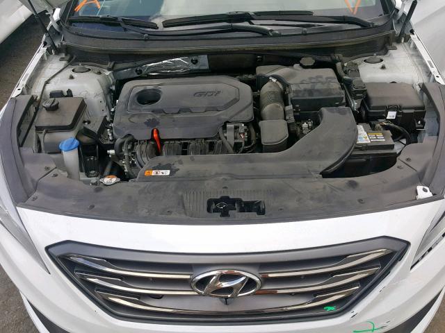 5NPE34AF2FH071347 - 2015 HYUNDAI SONATA SPO WHITE photo 7