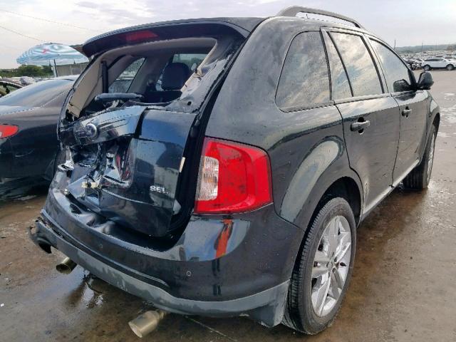 2FMDK3JC2DBB05743 - 2013 FORD EDGE SEL BLACK photo 4