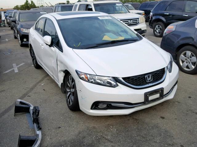 19XFB2F91EE255003 - 2014 HONDA CIVIC EXL 白色 照片 1