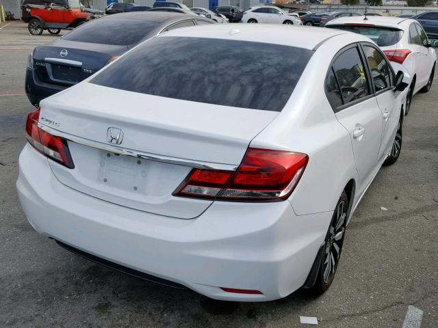19XFB2F91EE255003 - 2014 HONDA CIVIC EXL 白色 照片 4