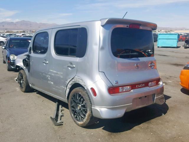 JN8AZ2KR4BT211063 - 2011 NISSAN CUBE BASE SILVER photo 3