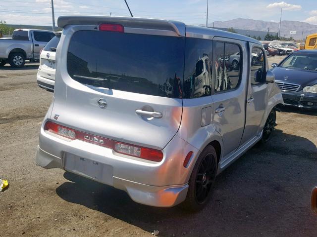 JN8AZ2KR4BT211063 - 2011 NISSAN CUBE BASE SILVER photo 4