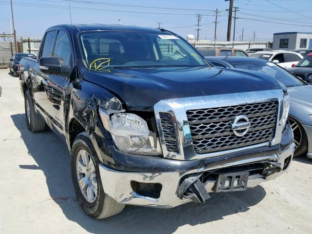 1N6AA1EJ9JN500619 - 2018 NISSAN TITAN S BLACK photo 1