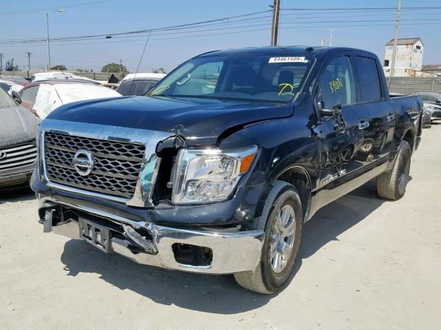 1N6AA1EJ9JN500619 - 2018 NISSAN TITAN S BLACK photo 2