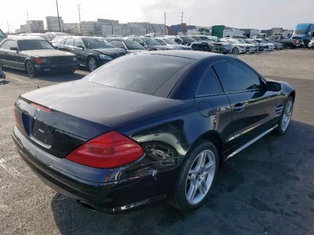 WDBSK75F76F116907 - 2006 MERCEDES-BENZ SL 500 BLACK photo 4