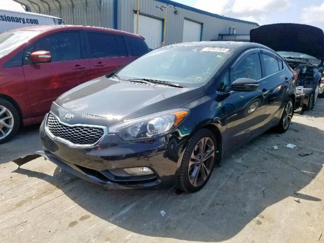 KNAFZ4A83F5351778 - 2015 KIA FORTE EX BLACK photo 2