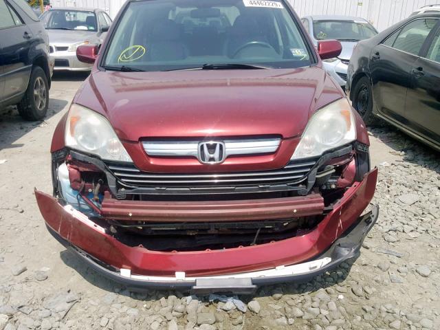 5J6RE48798L019314 - 2008 HONDA CR-V EXL RED photo 9