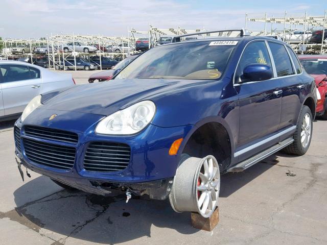 WP1AC29P34LA94689 - 2004 PORSCHE CAYENNE TU BLUE photo 2