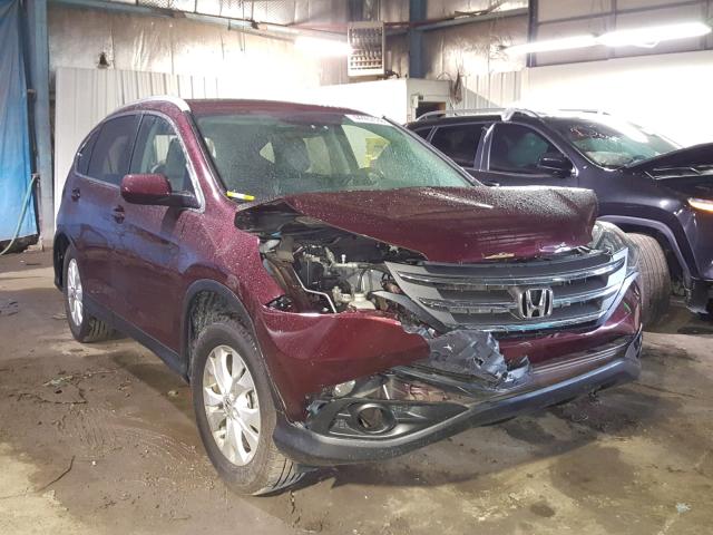 5J6RM4H78EL113523 - 2014 HONDA CR-V EXL MAROON photo 1