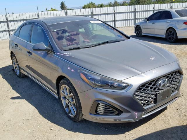 5NPE34AB8JH612424 - 2018 HYUNDAI SONATA SPO SILVER photo 1